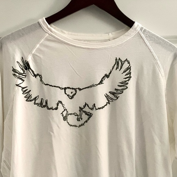 JOIE MEN'S LONG SLEEVE, 100% COTTON, GRAPHIC T-SHIRT, SIZE MEDIUM - Picture 3 of 12